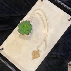 Lucky Brand long beaded pendant necklace